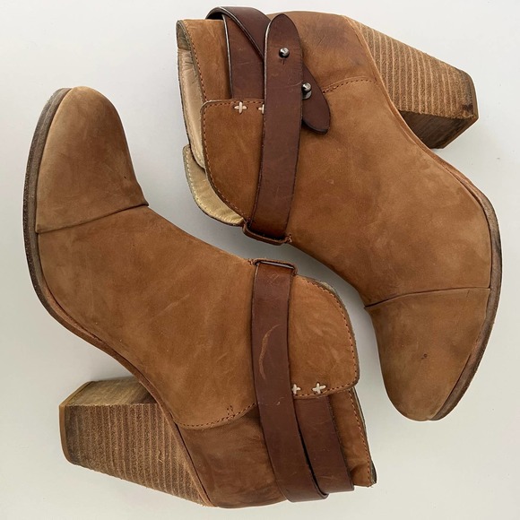 Rag & Bone Brown Heel Suede Booties Women's Size 9 - Picture 7 of 8